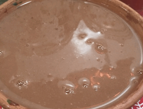 Oaxacan Markets – Hot Chocolate (Champurado) at Mercado Sanchez Pascuas, Oaxaca, Mexico
